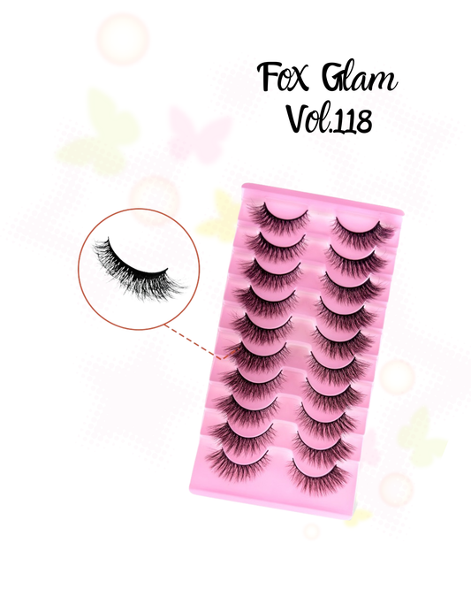 Fox Glam Vol.118 Lashes – 10 Pair Set