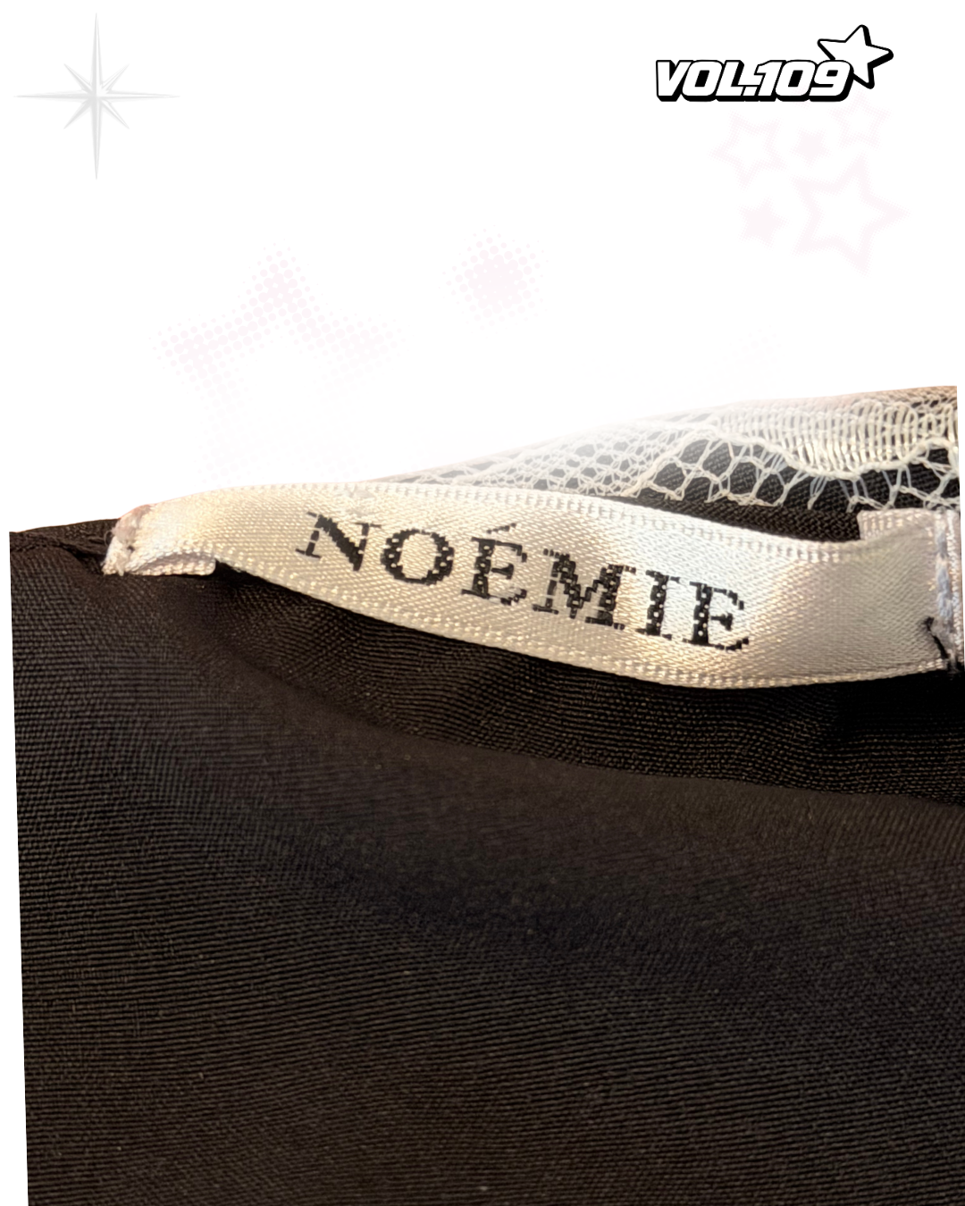 NOÉMIE 2024 Lace Princess-Sleeve Blouse — Black