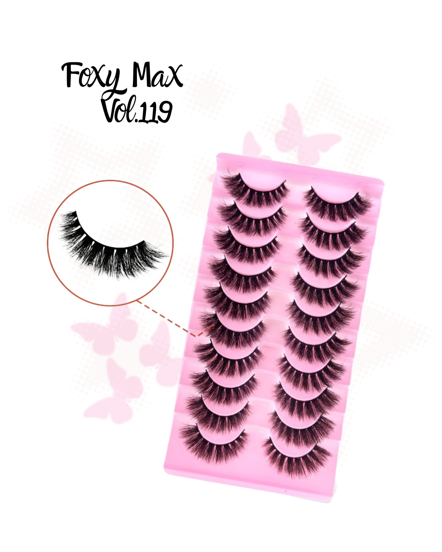 Foxy Max lashes Vol.119– 10 Pair Set