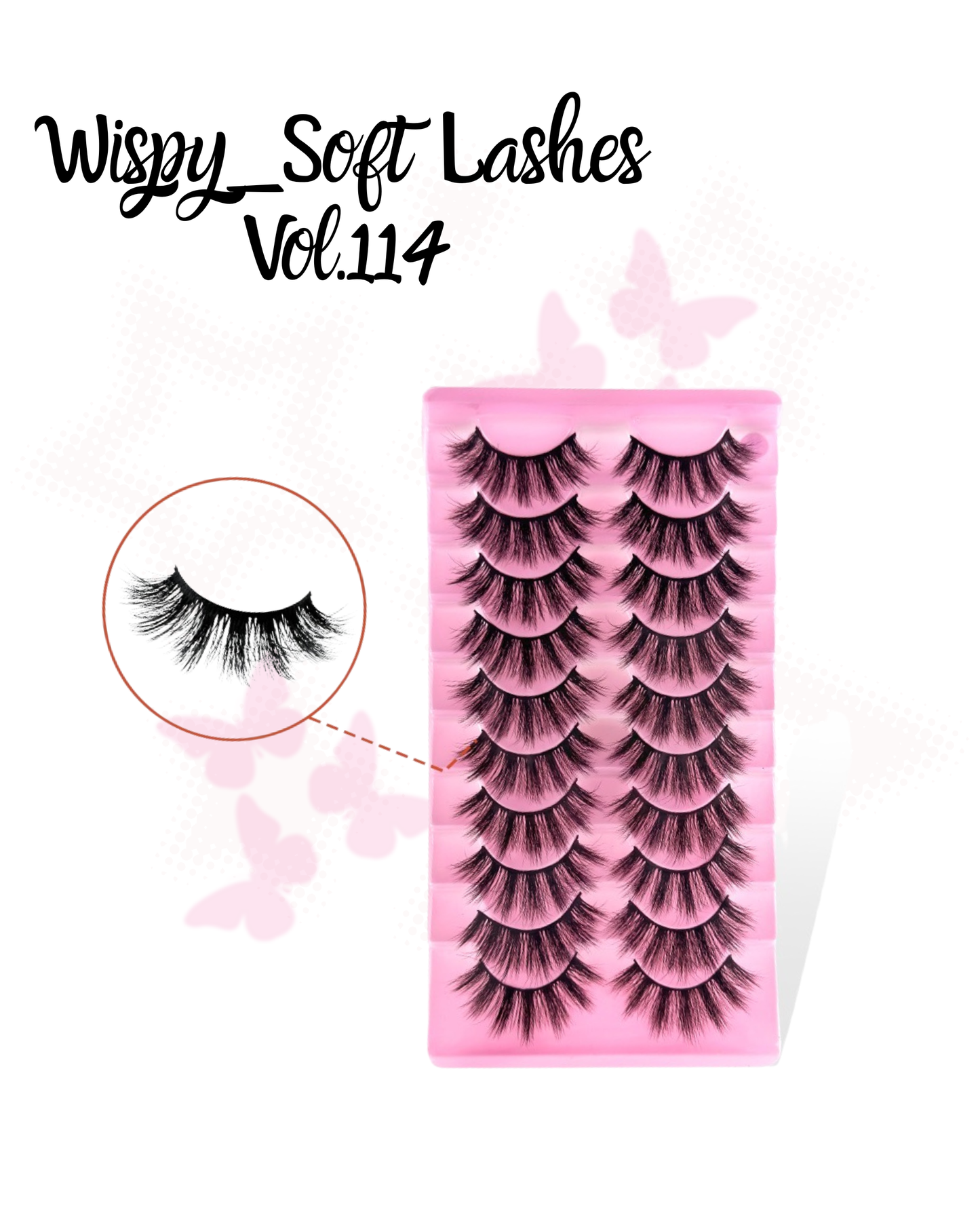 Wispy Soft Lashes Vol.114 - 10 pair set