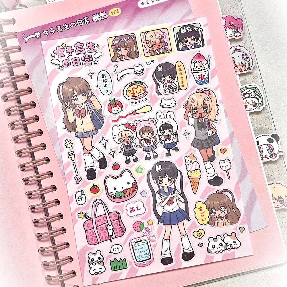Shibuya Gal Stickers sheets