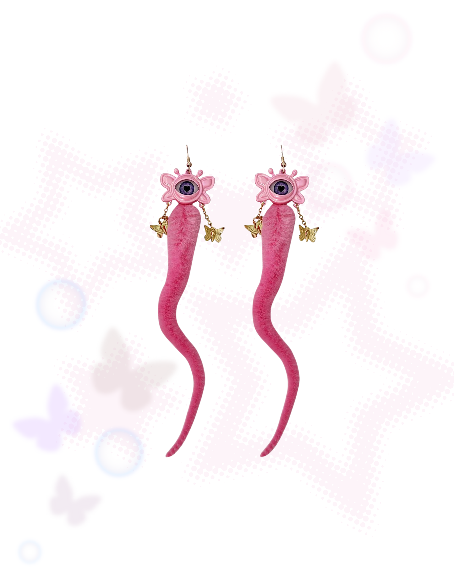Sweet Society Butterfly Worm Earrings