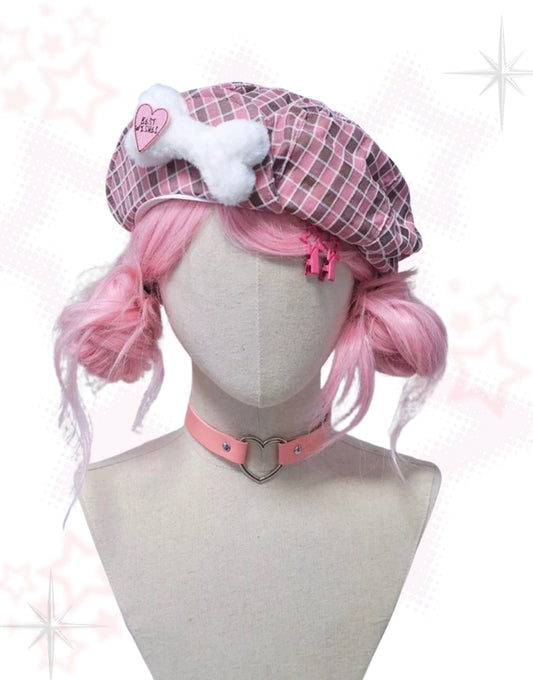 Pink Puppy Beret Hat 🐾💗