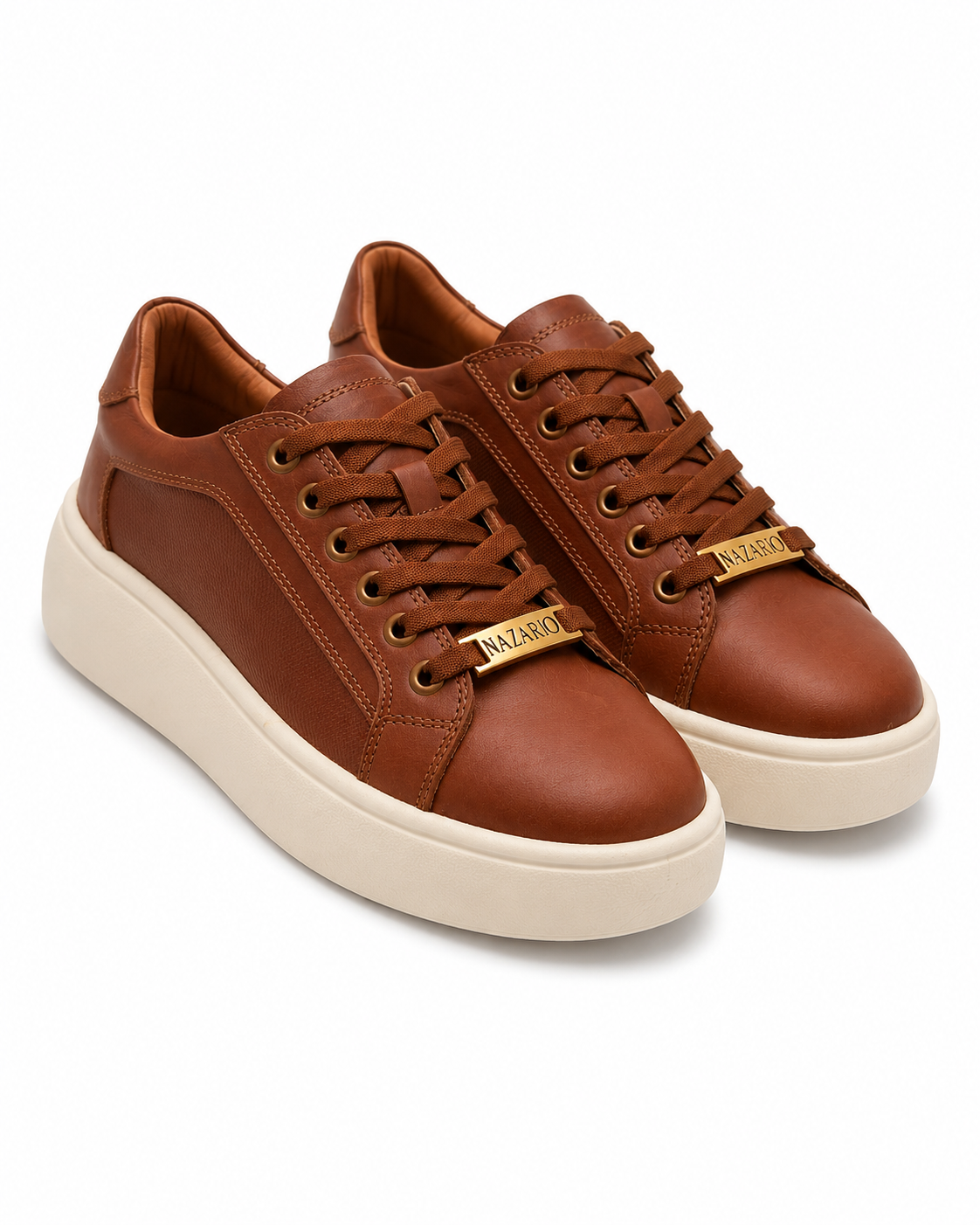 Nazario Collection Leather Platform Sneakers –