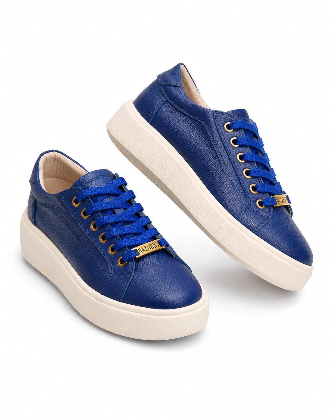 Nazario Collection Leather Platform Sneakers –