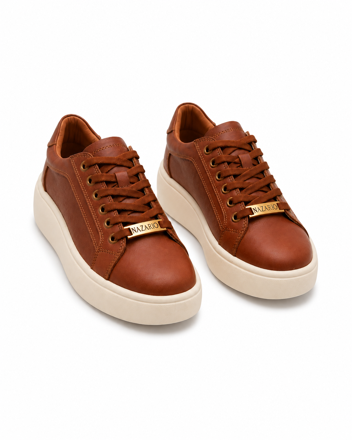 Nazario Collection Leather Platform Sneakers –