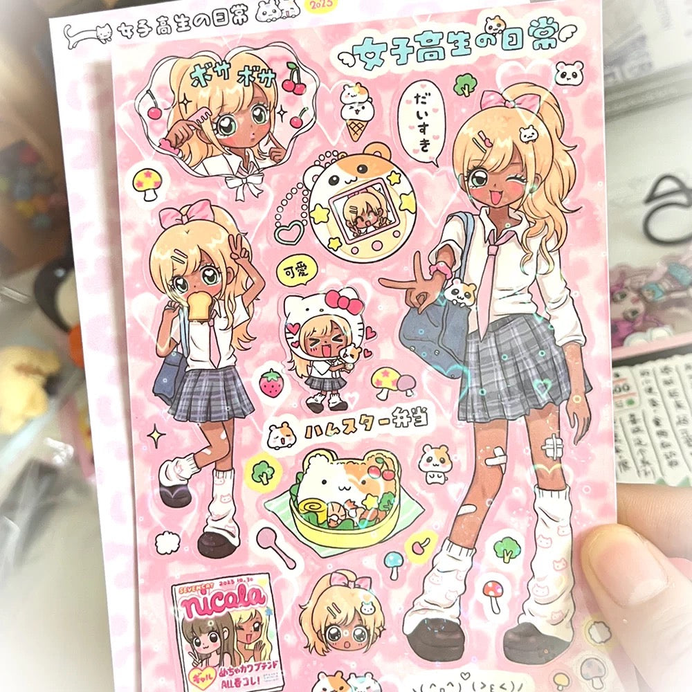 Shibuya Gal Stickers sheets
