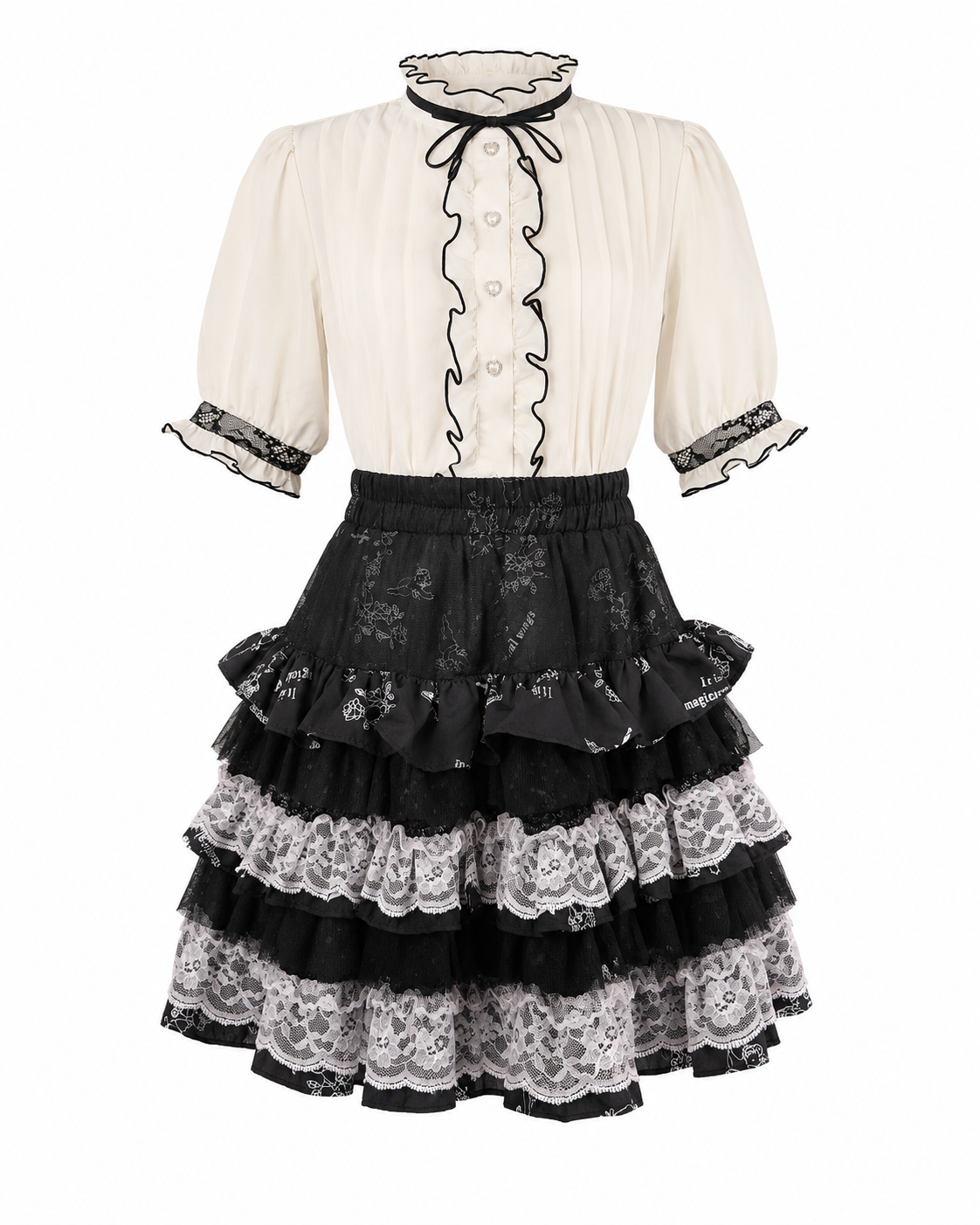 Black & White Lace skirt ♡