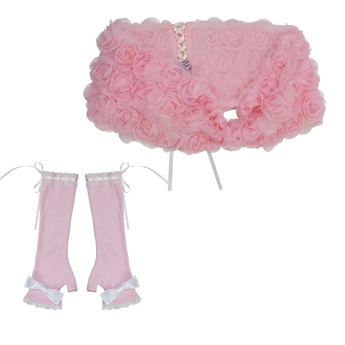Evil Tooth Rose Shrug & Arm Warmers Set OneSize
