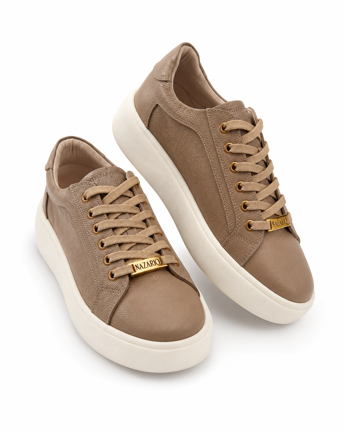 Nazario Collection Leather Platform Sneakers –