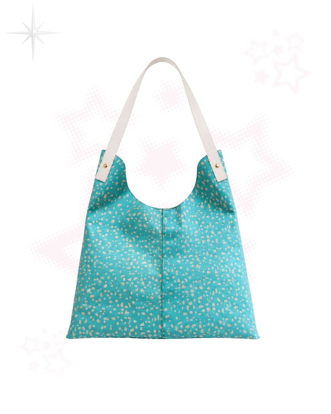 “Astrid” Leather Hobo Shoulder Bag+ Floral Zip pouch bag