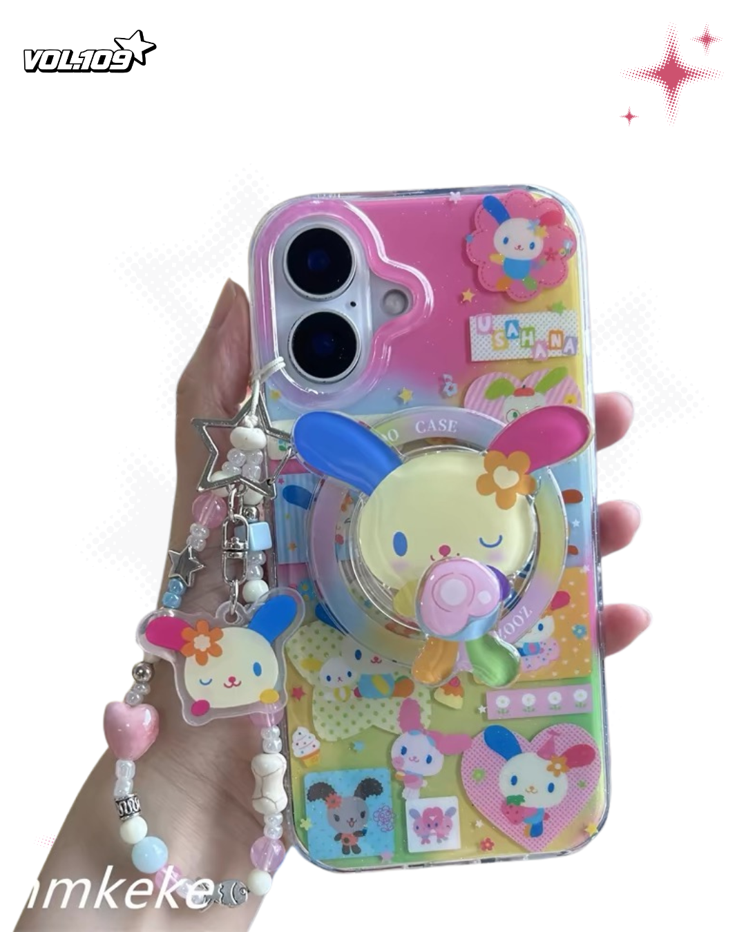 Colorful Bunny Magnetic Phone Case