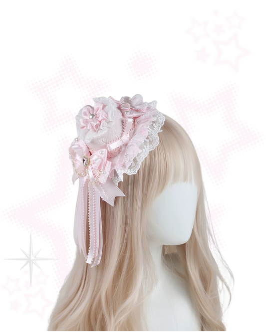 Cherry Blossom Mini Hat Clip