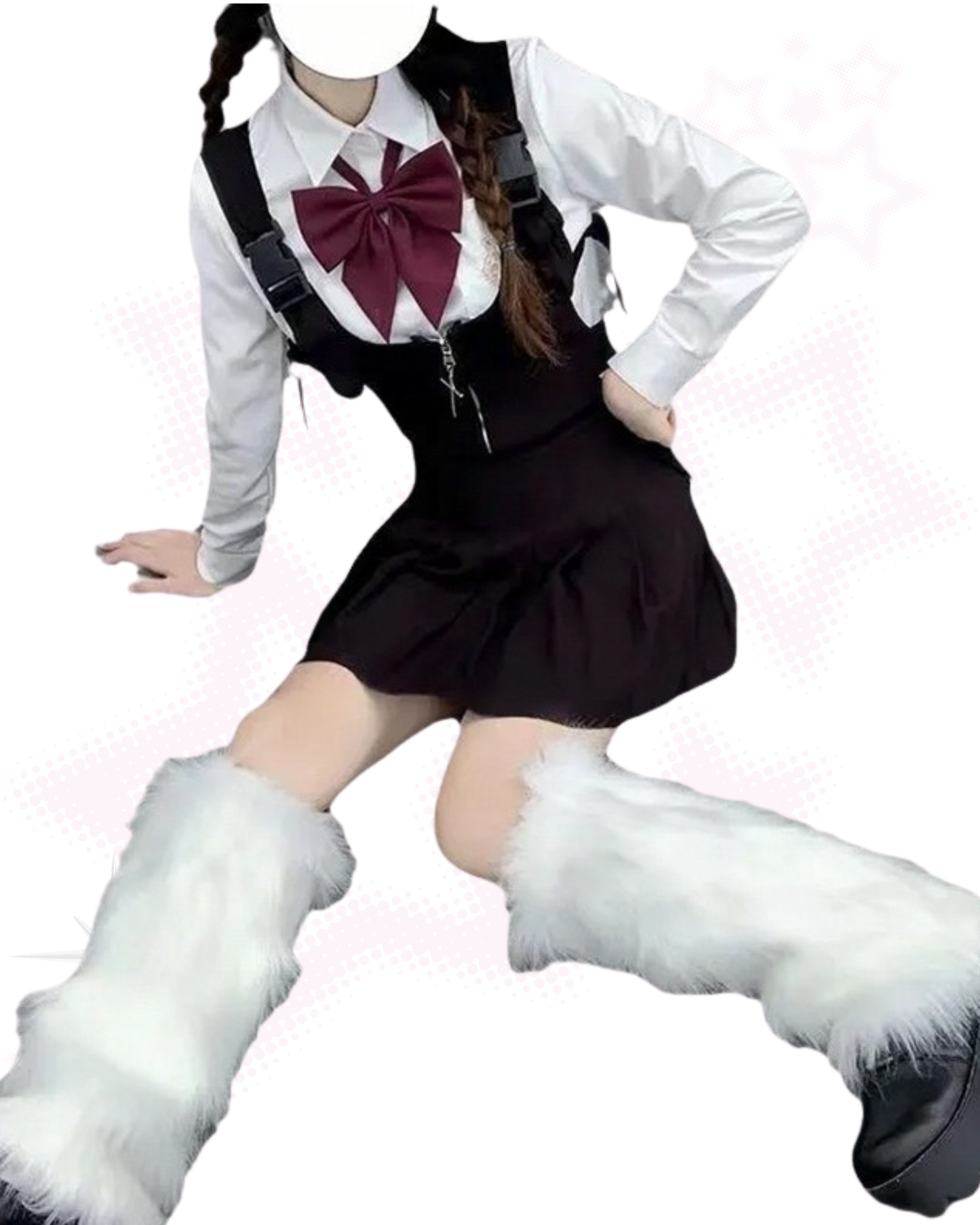 Y2K Faux Fur Leg Warmers