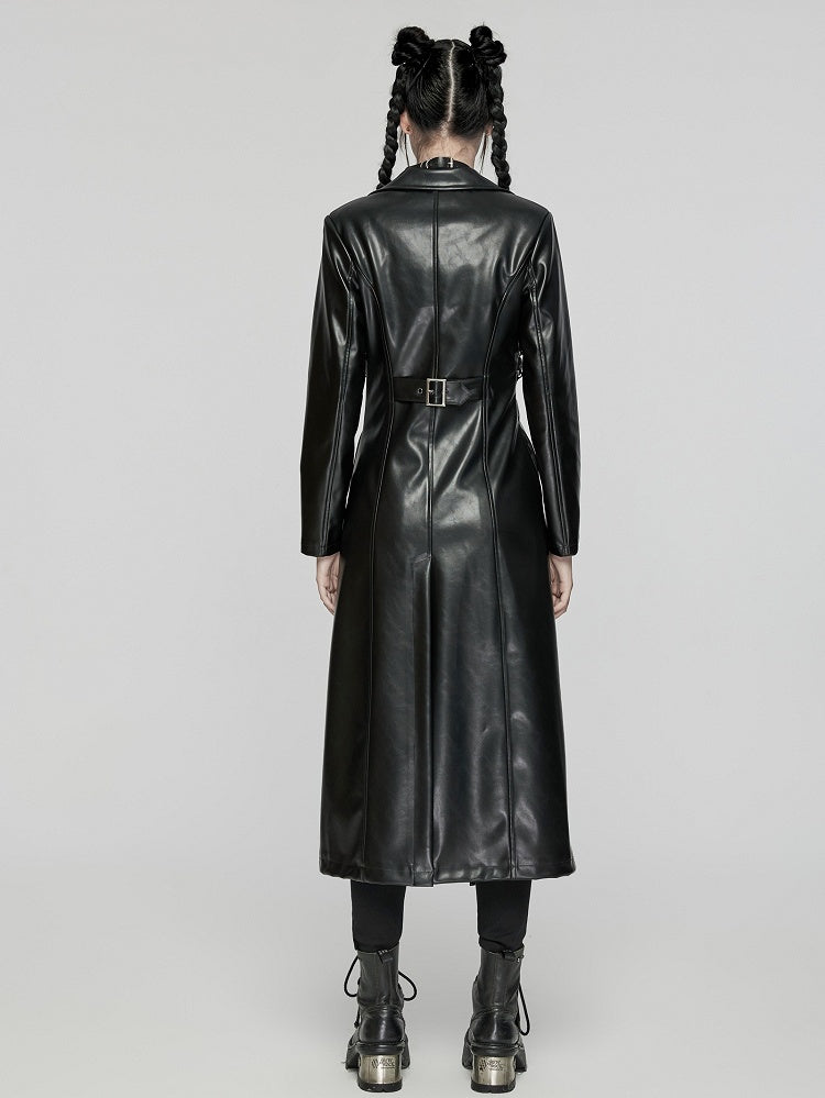 Black Punk Visual- Heavy leather jacket (Small)