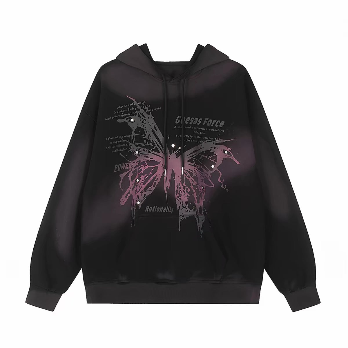 Butterfly Gradient Oversized Hoodie