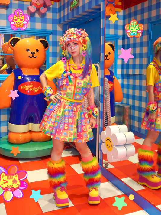 Colorful Decora skirt outfit