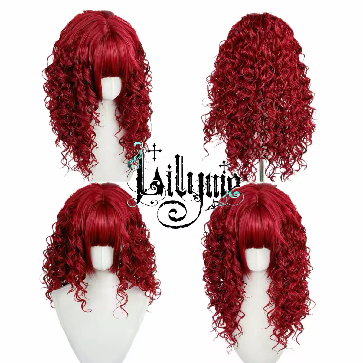 Lilyunie curly wig red variant