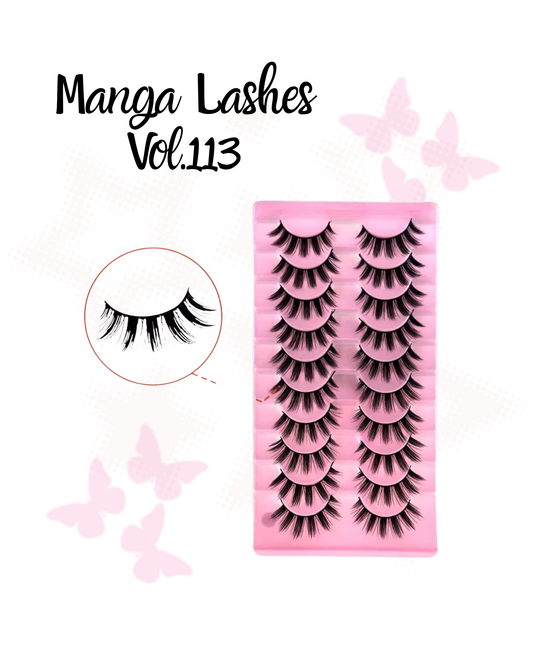 Manga Lashes Vol.113 - 10 pair set