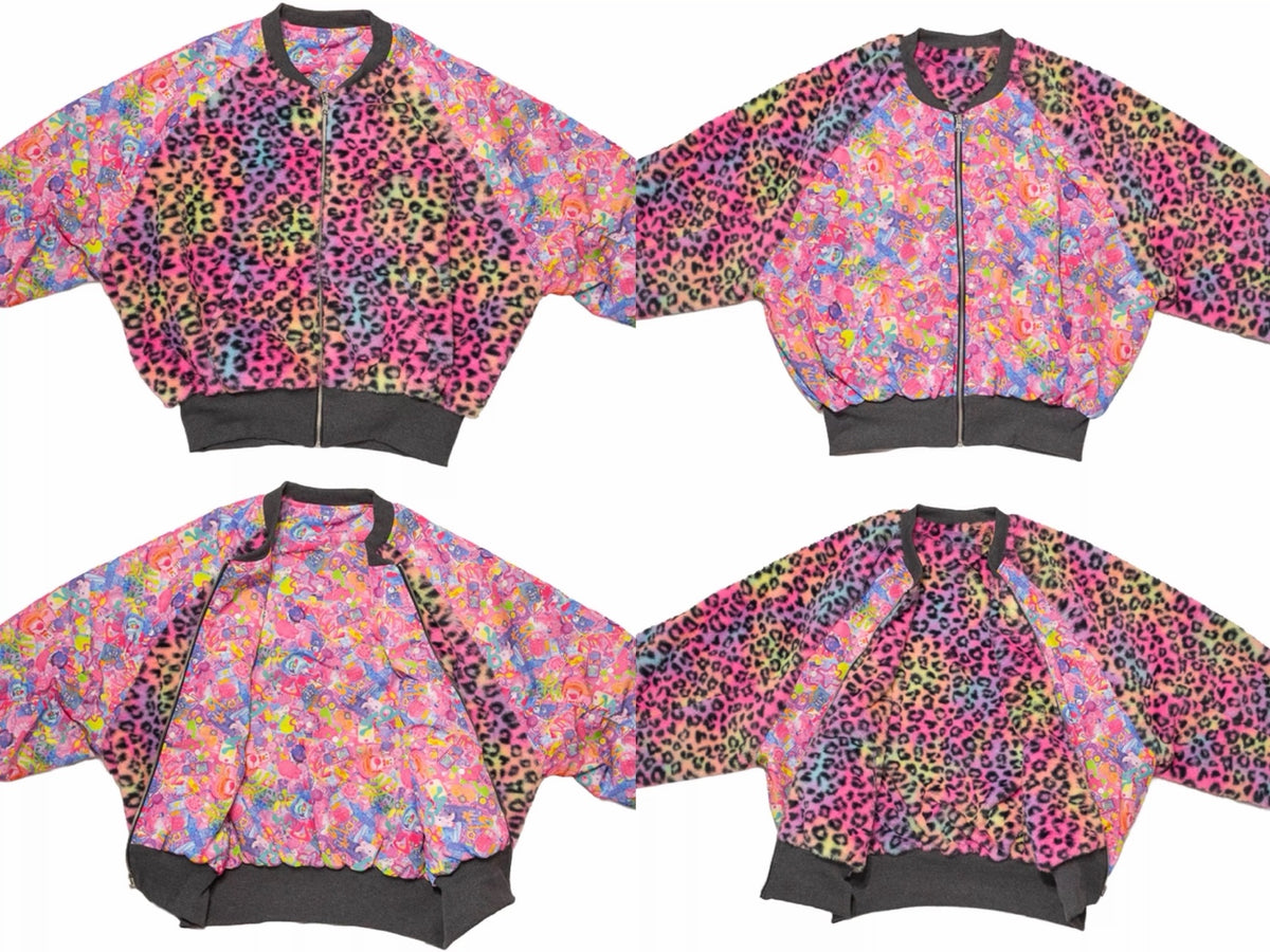 Reversible Decora jacket in pink and mint