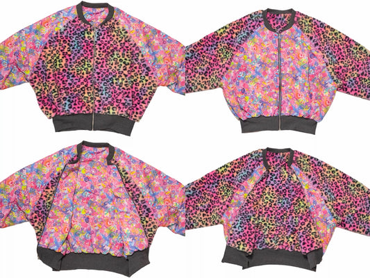 Reversible Decora jacket in pink and mint